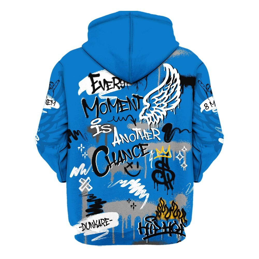 Hoodie To Match Blueberry 12s - 8Mile Movie Graffiti All Over Print