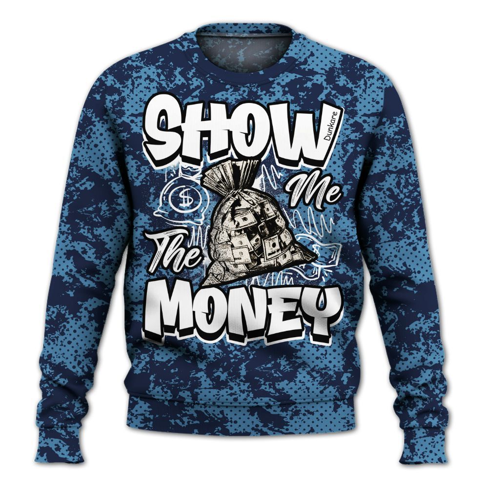 Sweatshirt To Match Air Force 1 Stash - Show Me The Money Retro All Over Print