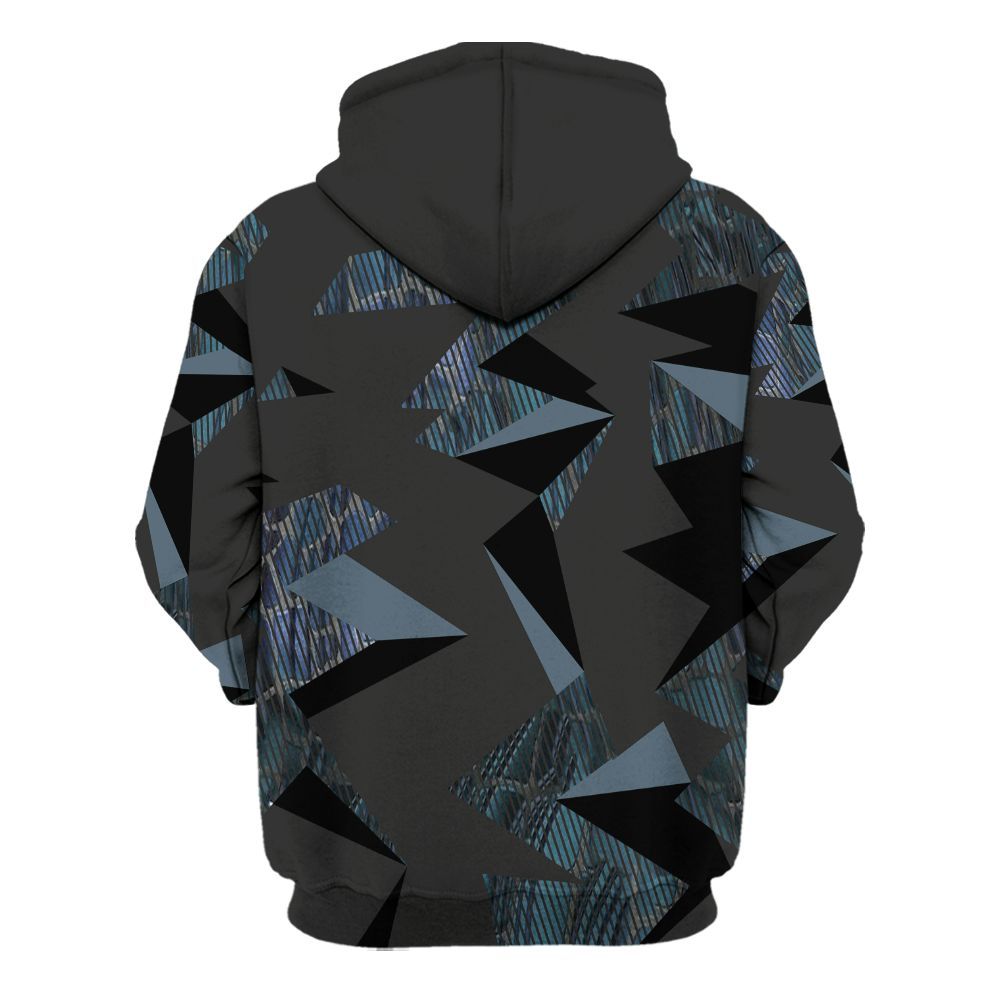 Hoodie To Match Air Foamposite Kazuya Mishima - Geometric Camouflage Pattern All Over Print
