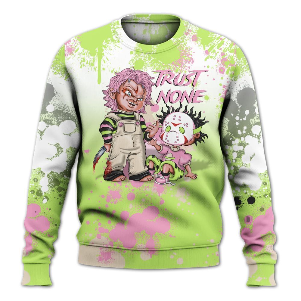 Sweatshirt To Match Jack Black Night Silver - Trust No One Scary All Over Print