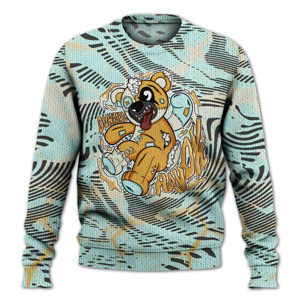 Knitted Sweater To Match Pure Platinum 4s - Havok Bear