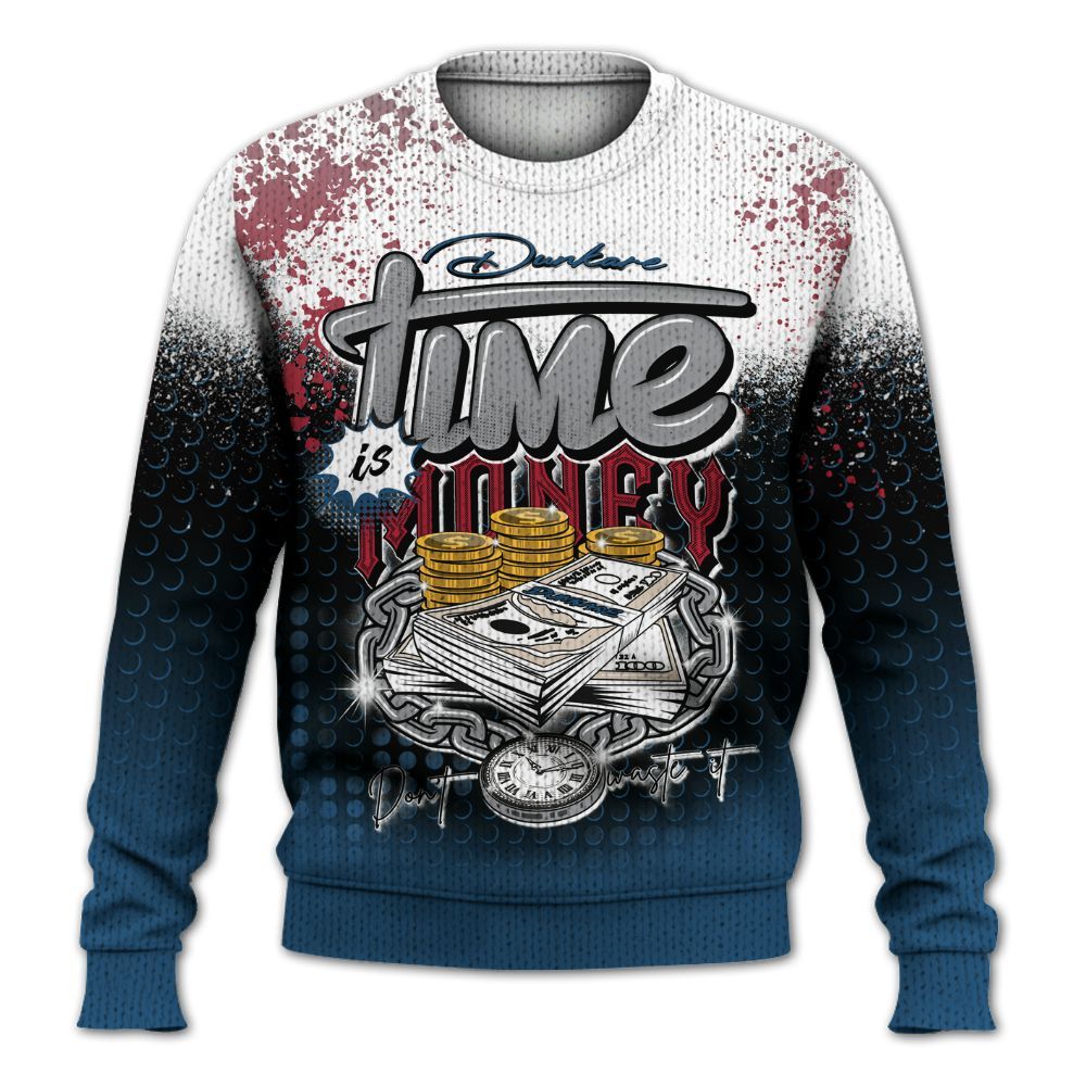 Knitted Sweater To Match Rare Air 3s - Halftone Time Is Money