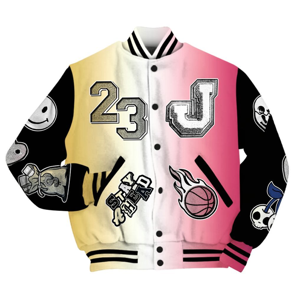Varsity Jacket To Match Air Griffey Max Los Angeles 1s - Hustles Money Number 23 All Over Print