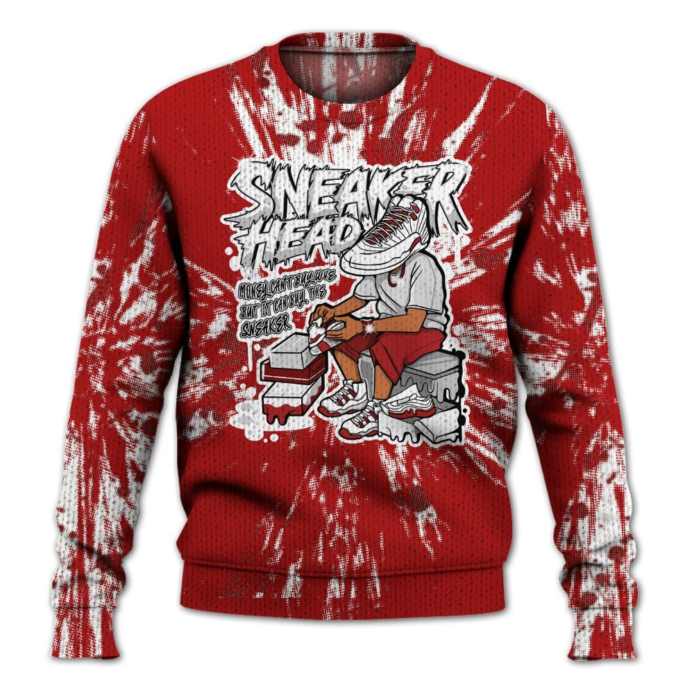 Knitted Sweater To Match Red Taxi 12s - Sneakers Headache Graphic Luxury
