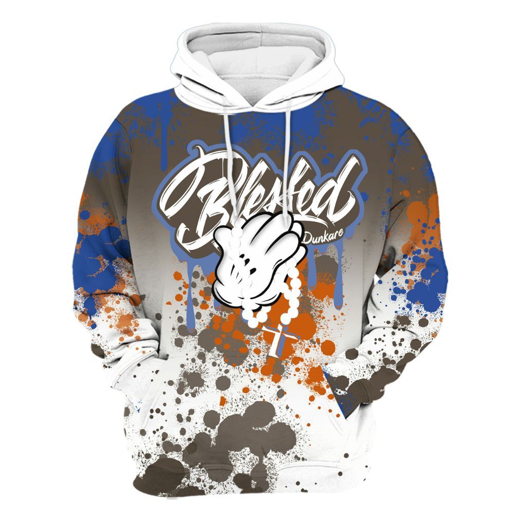 Hoodie To Match Palermo GS League - God Blessed Ink Drip All Over Print