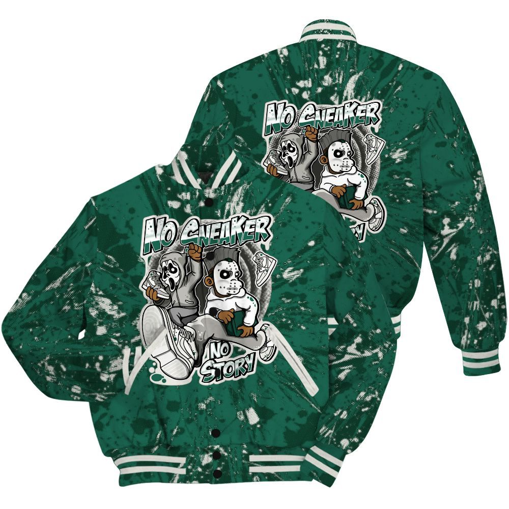 Varsity Jacket To Match Oxidized Green 4s Shirt - Sneakers Make Story Graphic Luxury All Over Print