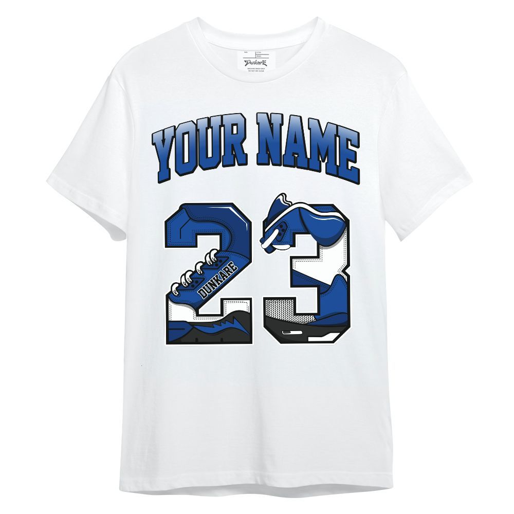 Shirt To Match Low Game Royal 1s - Custom Name Number 23 5s Unisex Shirt