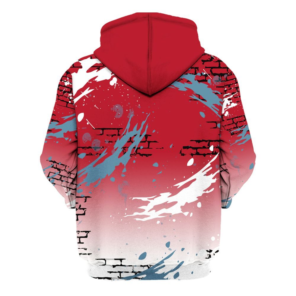 Hoodie To Match Retro Raging Bull 5s - Values Of Loyalty Drip All Over Print