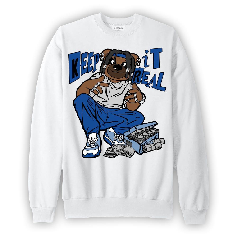 Sweatshirt To match Low Space Royal 11s Sweatshirt - Keep_in Auth Bear Graphic