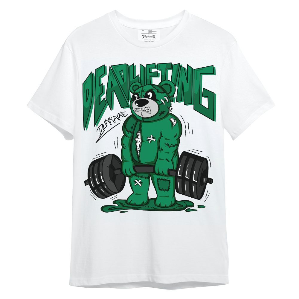 Shirt To Match Mid Lucky Green 1s - Deadlifting Bear Unisex Shirt