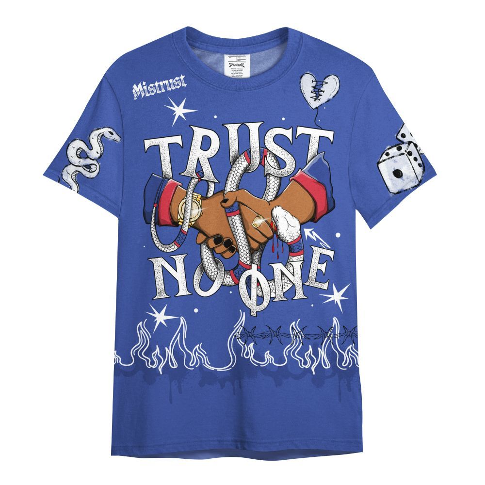 Shirt To Match Air Griffey Max USA Red White Blue 1s - Trust No One Snake-Bite Doodle Crayon All Over Print