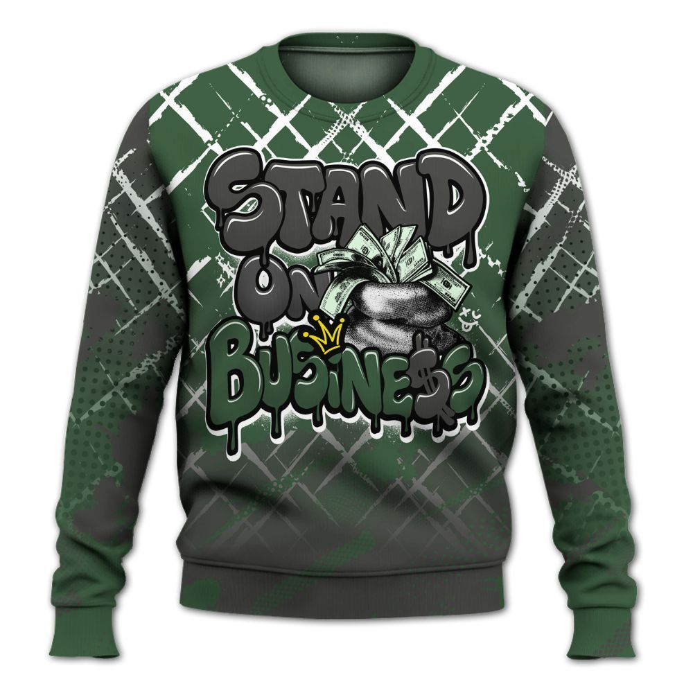 Sweatshirt To Match Dunk Low Skateboards Black - Halftone Stand Business Dripping All Over Print