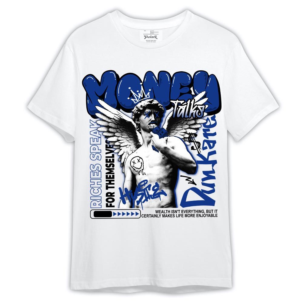Shirt To Match Air Foamposite One Royal - Graffiti Money Talk Graphic Shirt Outfit