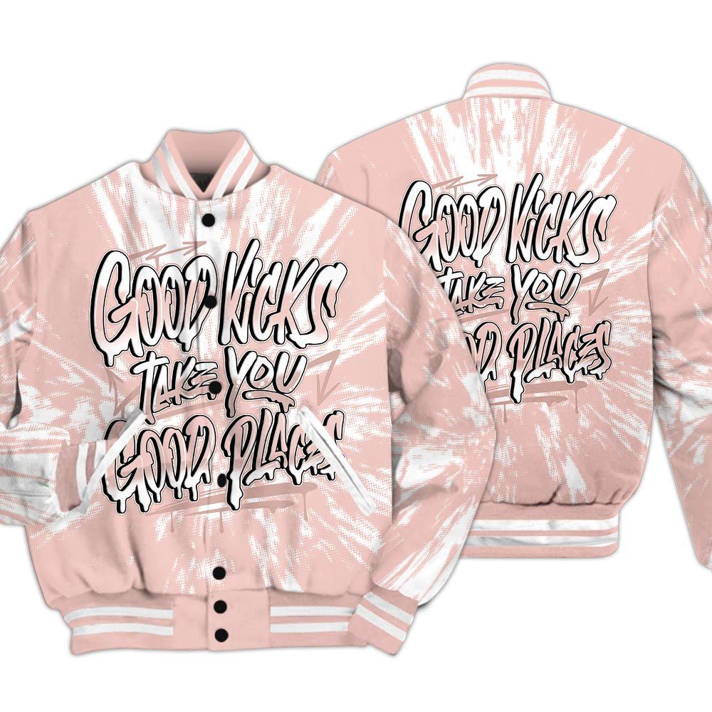 Varsity Jacket To Match Low Legend Pink 11s - Good Kick Good Places Luxury Varsity Jacket Unisex