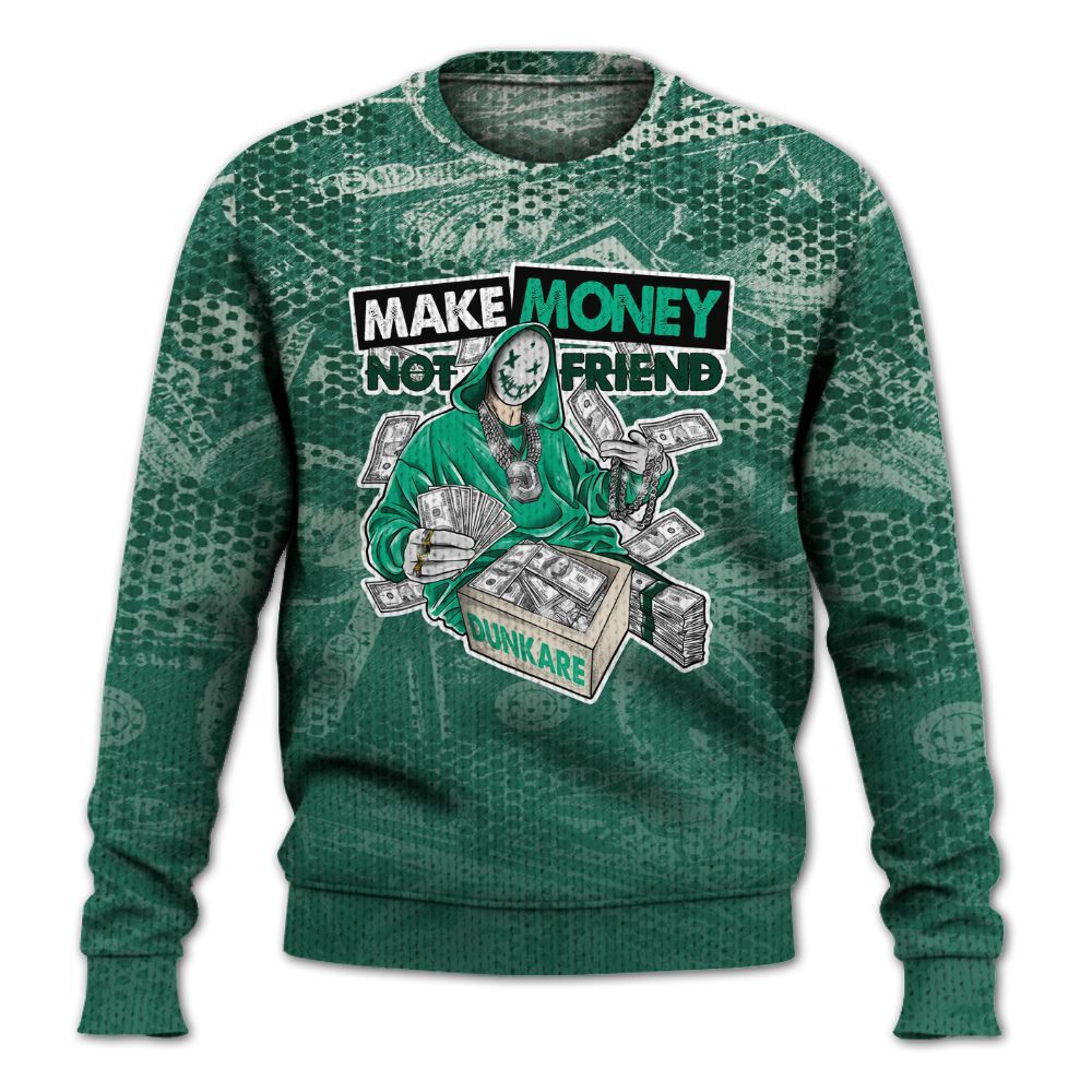 Knitted Sweater To Match Oxidized Green 4s - Make Moneys Unique