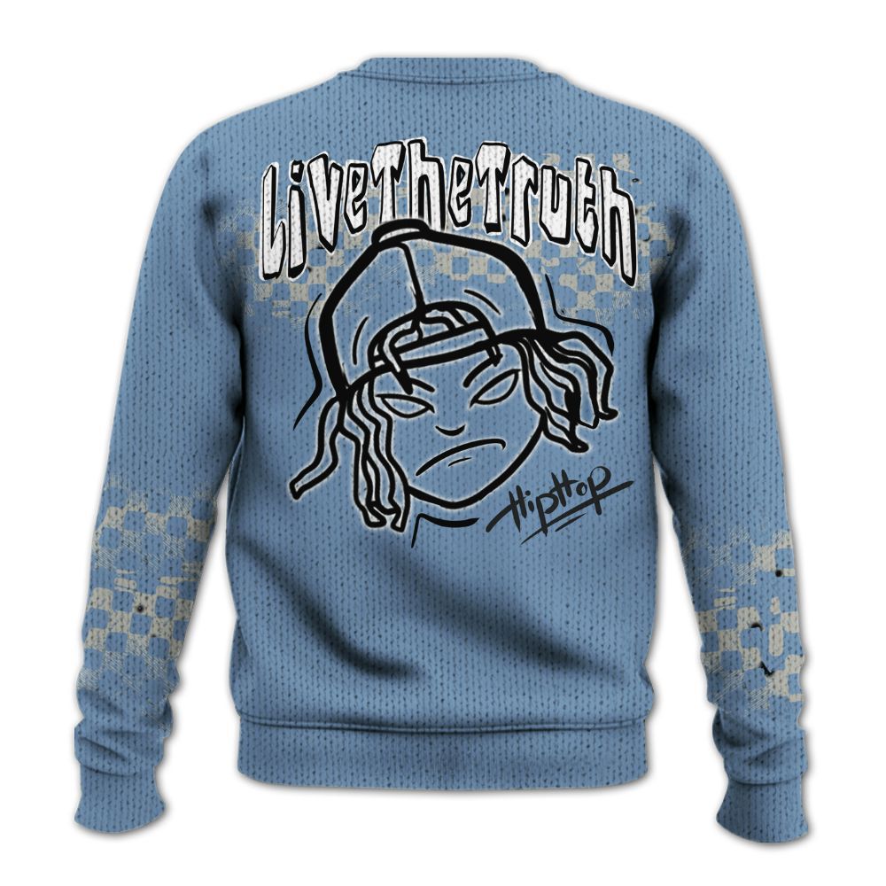 Knitted Sweater To Match University Blue 4s - Feel Life Street Style