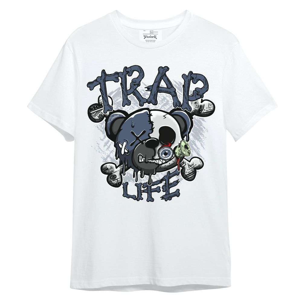 Shirt To Match Low Diffused Blue 11s - Trap Bear Skull Unisex Shirt