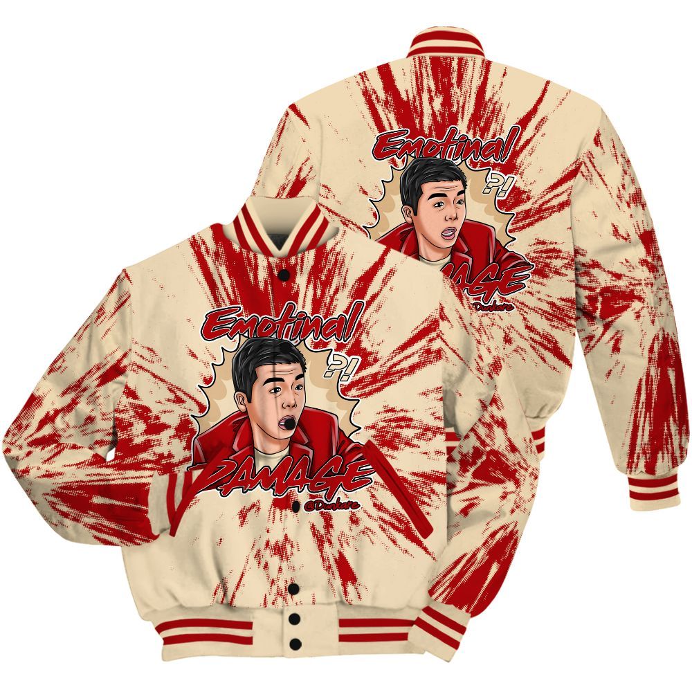 Varsity Jacket To Match Dunk Low Strawberry Waffle Shirt - Damaged Meme Shirt Unisex Outfit All Over Print