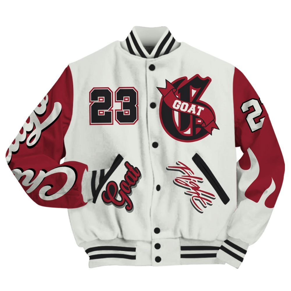 Varsity Jacket To Match Chicago 2025 40s - G.O.A.T Flight Streetwear Graphic All Over Print