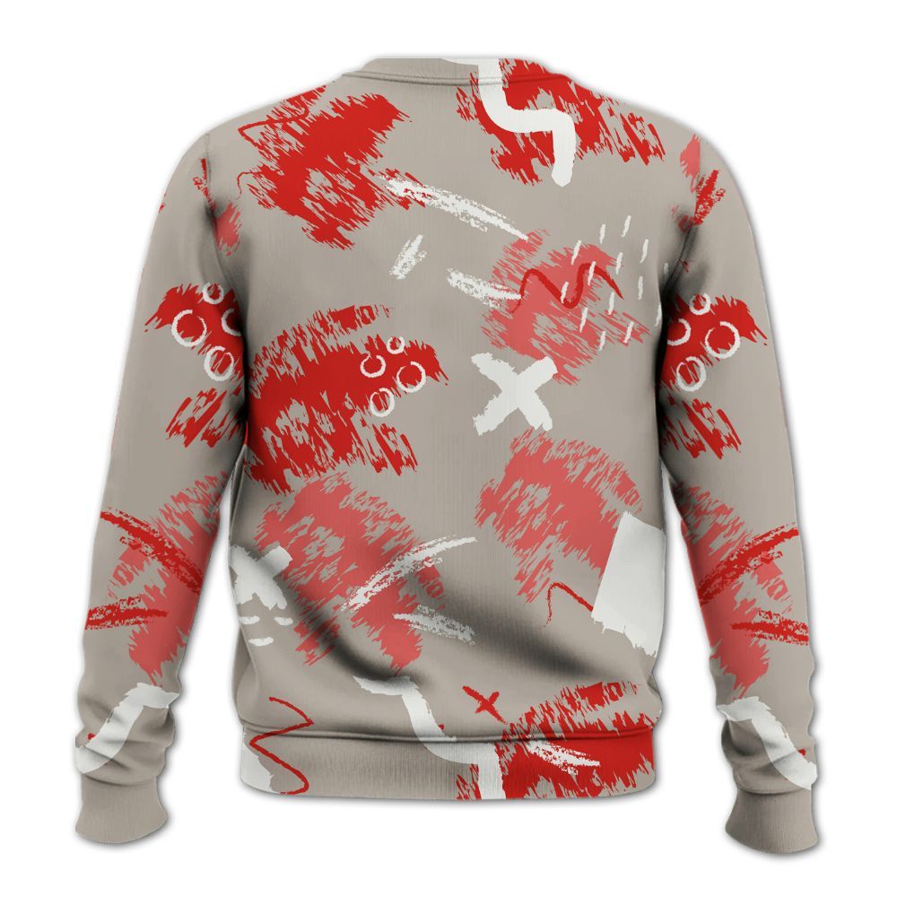 Sweatshirt To Match Low OG Phantom 1s - Hustle Grind Pray Retro All Over Print