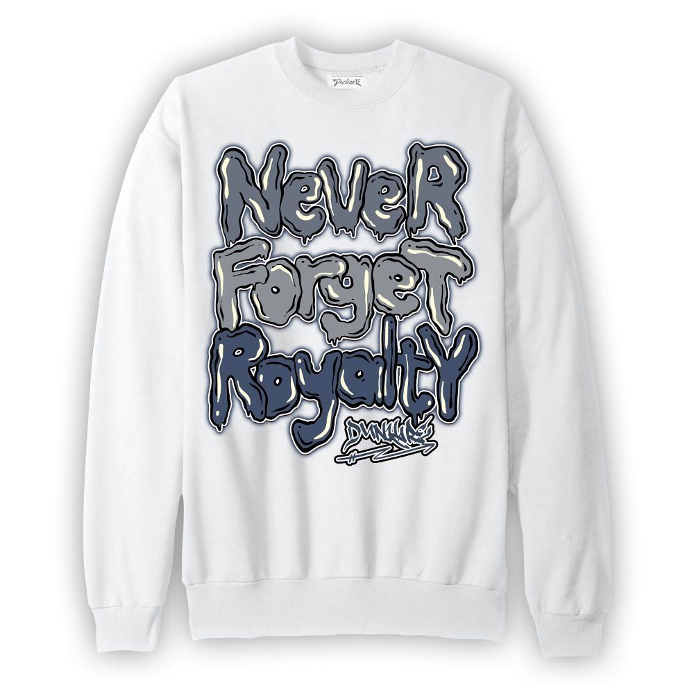 Sweatshirt To match Low Diffused Blue 11s Sweatshirt - Never Forget Royalty Graffiti Graphic