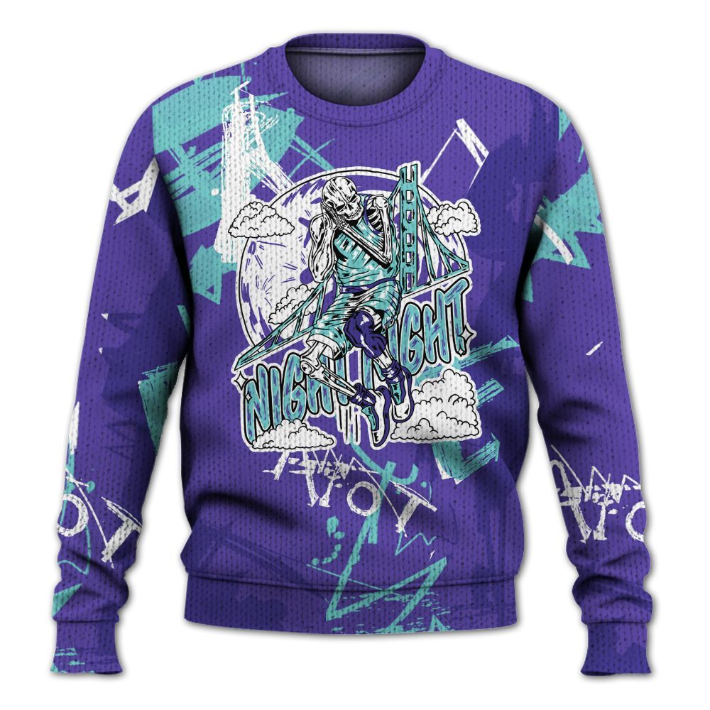 Knitted Sweater To Match Low Hornets 1s - Seeya Skeleton Messyz