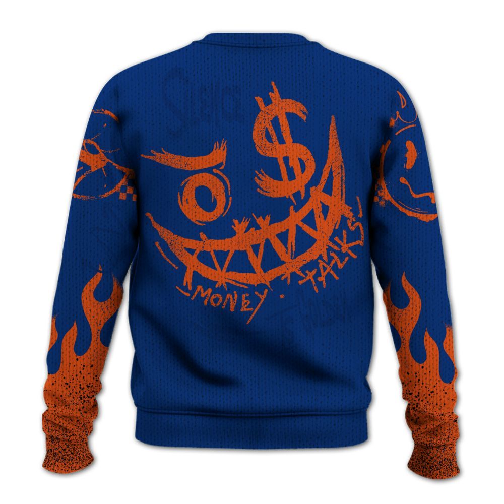 Knitted Sweater To Match Mid Knicks 1s - Mouth Burning Street Style