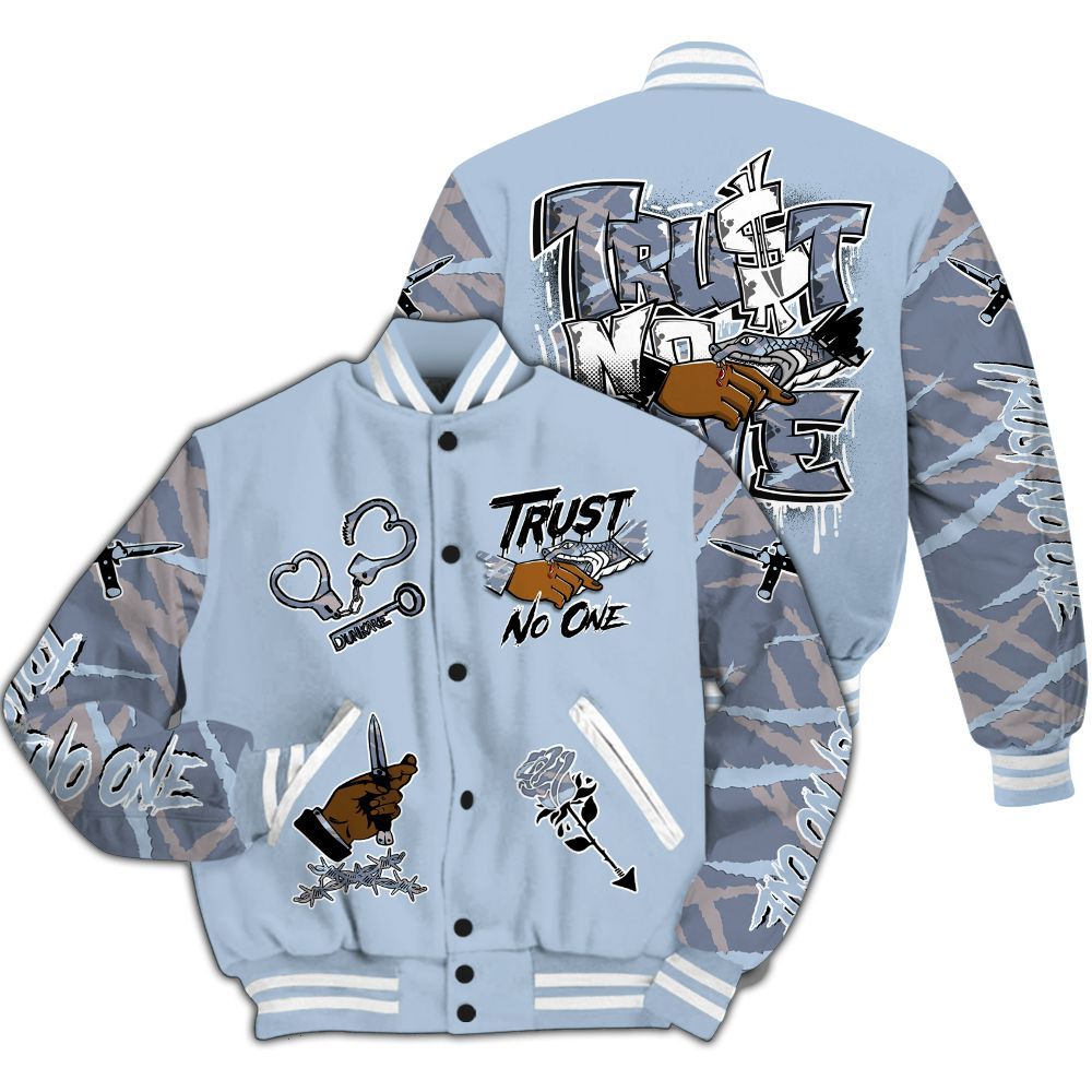 Varsity Jacket To Match Ja 2 Induction - Trust No One Dripping All Over Print