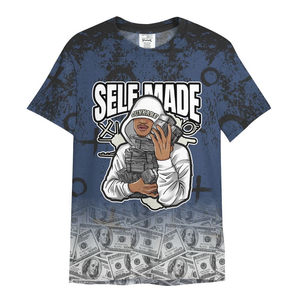 Shirt To Match Diffused Blue 3s - Selfmade Unique Grunge All Over Print