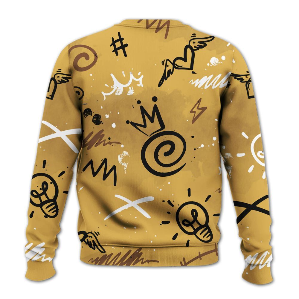 Sweatshirt To Match Retro Cacao Wow 4s - Drip Been Di2ferent All Over Print