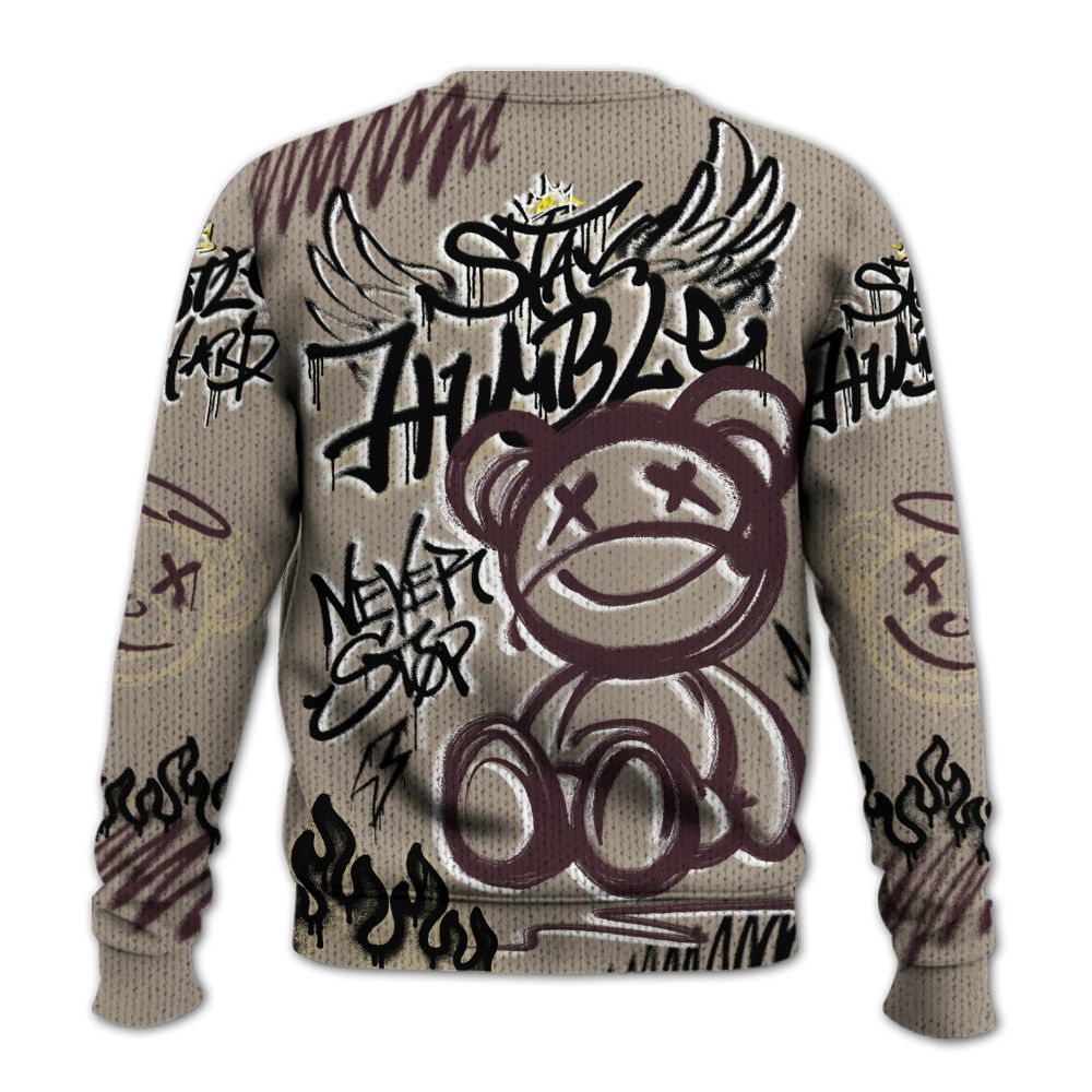 Knitted Sweater To Match AMM Retro Phantom 4s - Humble Drip Streetwear Graffity