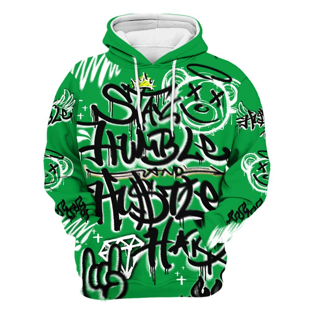 Hoodie To Match Low Lucky Green 1s - Humble Drip Streetwear Graffity All Over Print