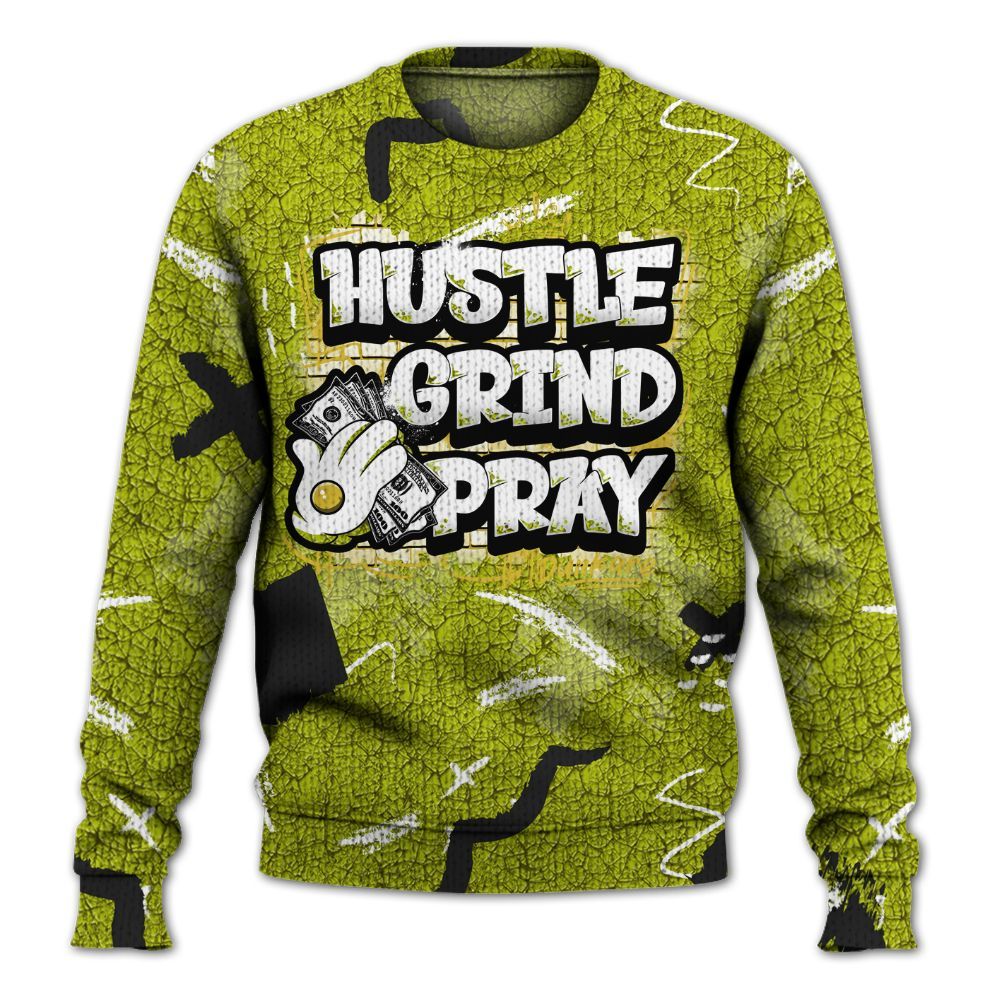 Knitted Sweater To Match Dunk Low QS Halloween Skull - Hustle Grind Pray Retro