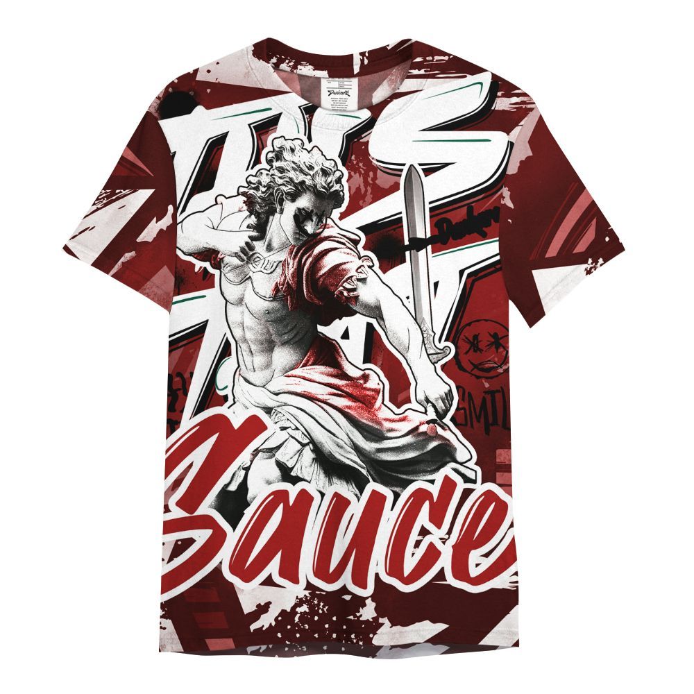 Shirt To Match Red Taxi 12s - This That Sauce Retro Red Taxi 12s Outfit All Over Print