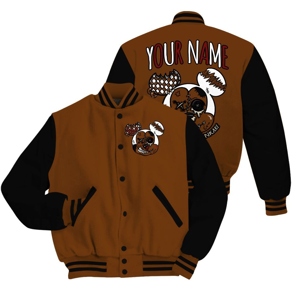 Varsity Jacket To Match Archaeo Brown 5s - Custom Name Got Em Drip All Over Print