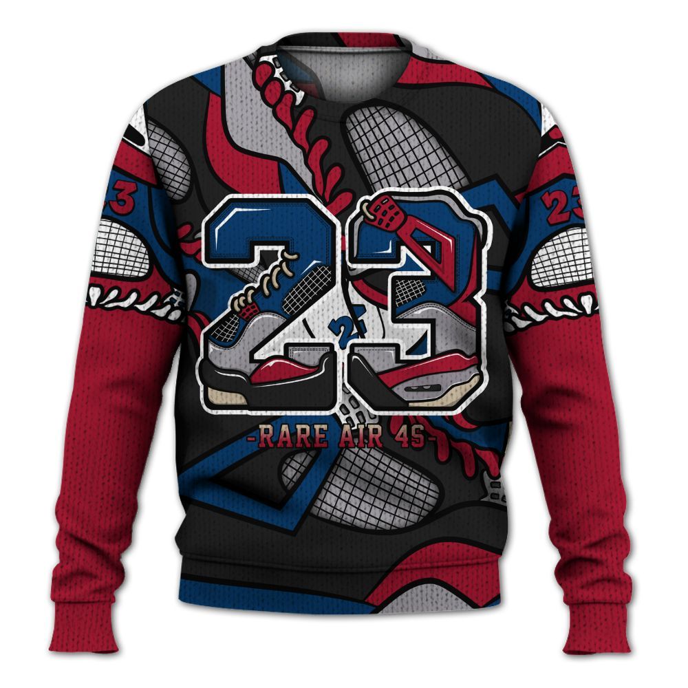 Sweater To Match Rare Air 4s - Number 23 Style 4s Graphic