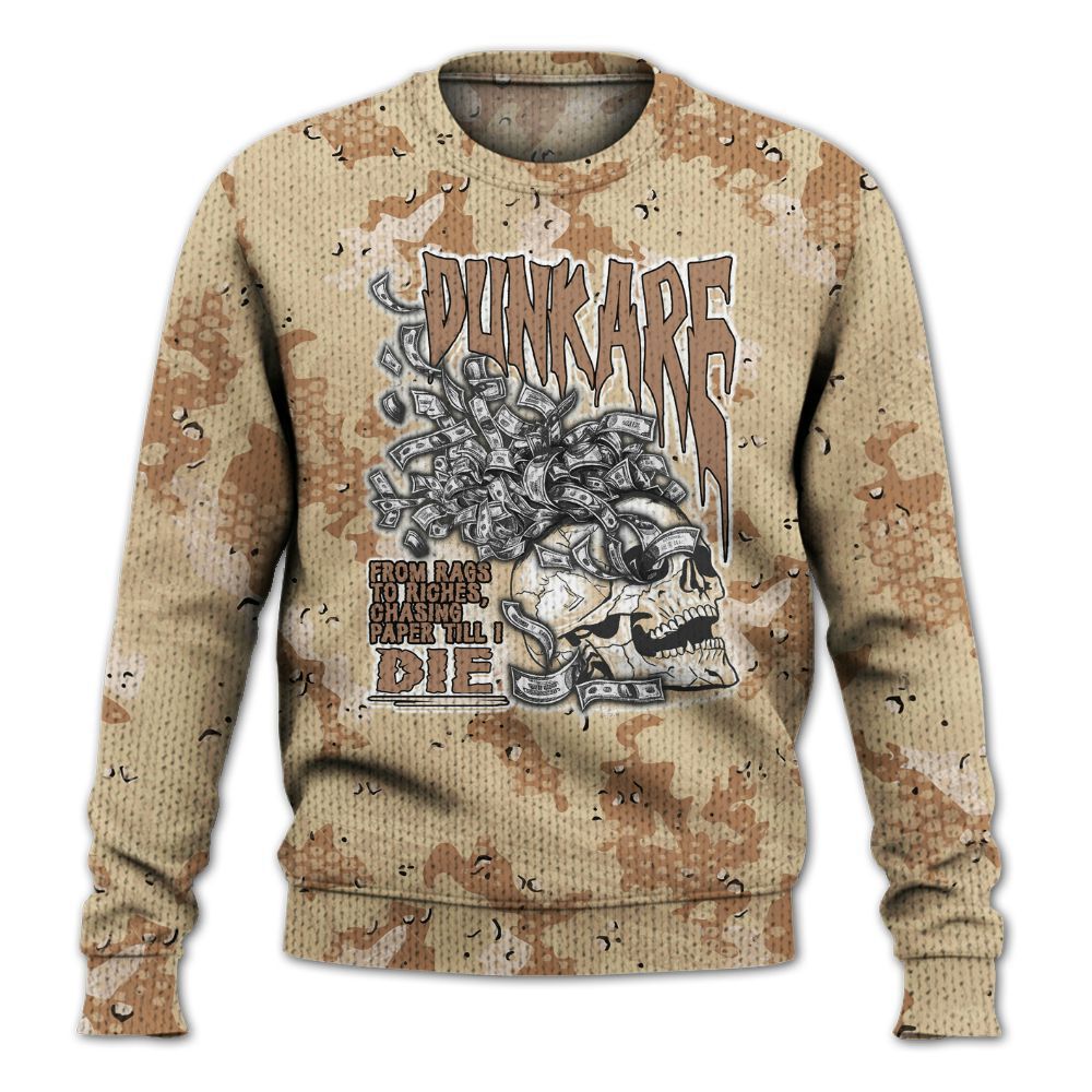 Knitted Sweater To Match Desert Camo 3s - From Rags To Riches