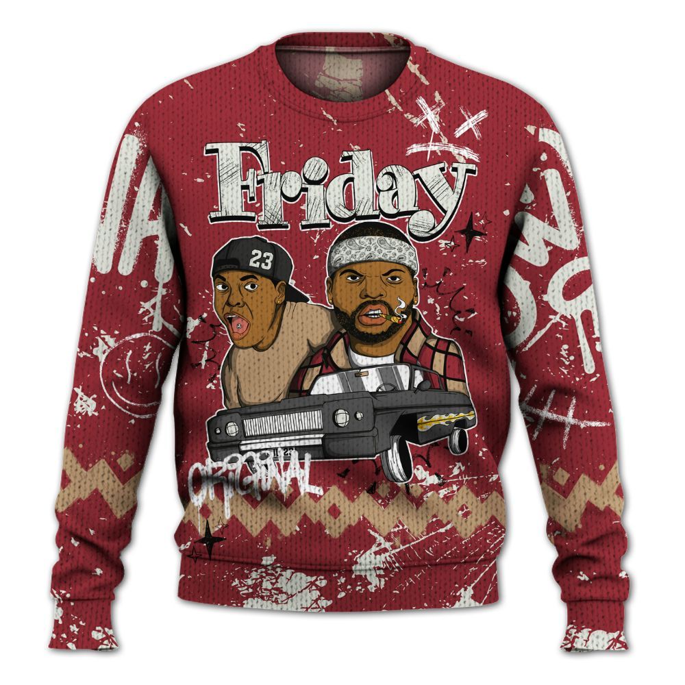 Sweater To Match Chicago 2025 40s Shirt, Friday Sneaker Crayon Graphic