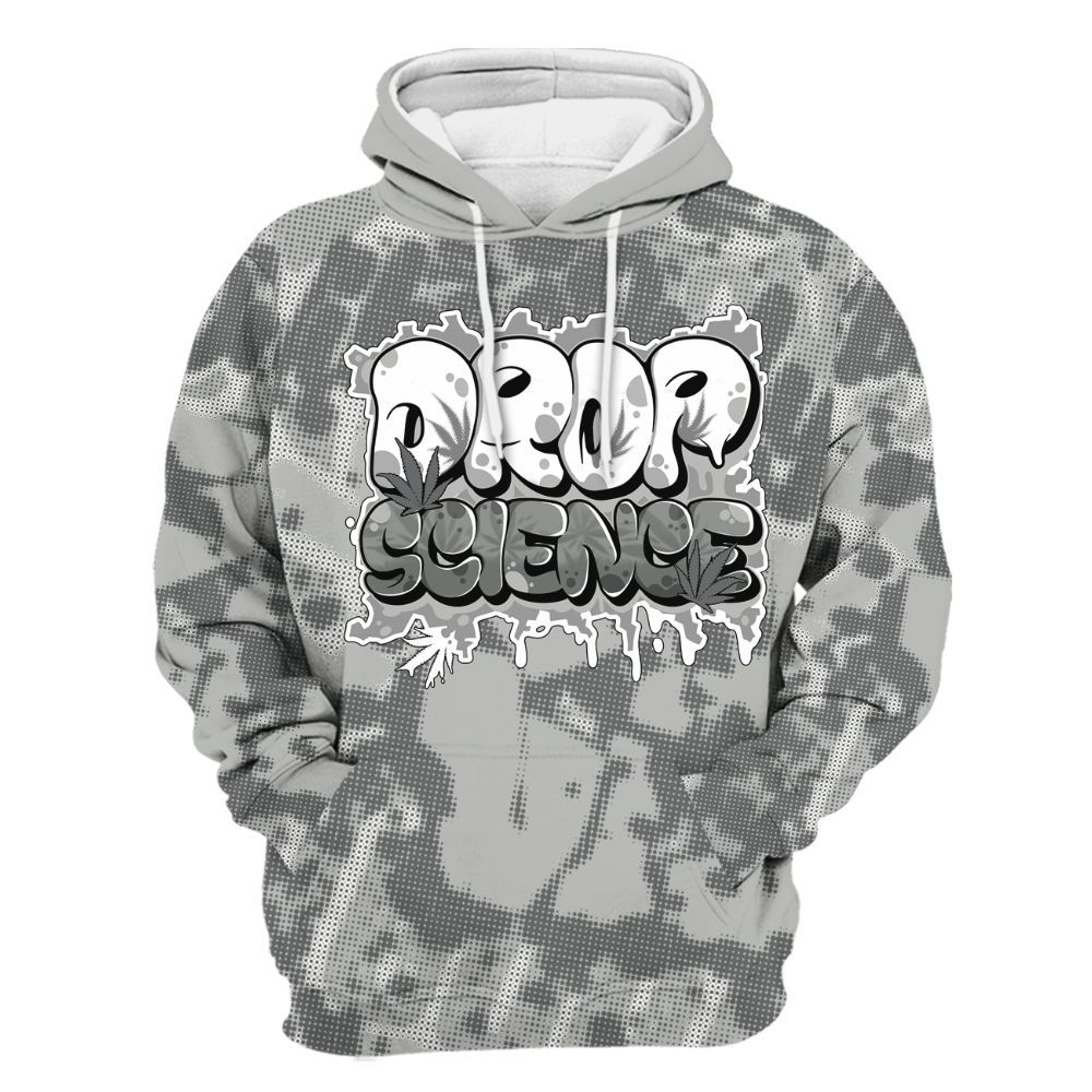 Hoodie To Match Paris Cement Grey 4s - Drop Science Street All Over Print