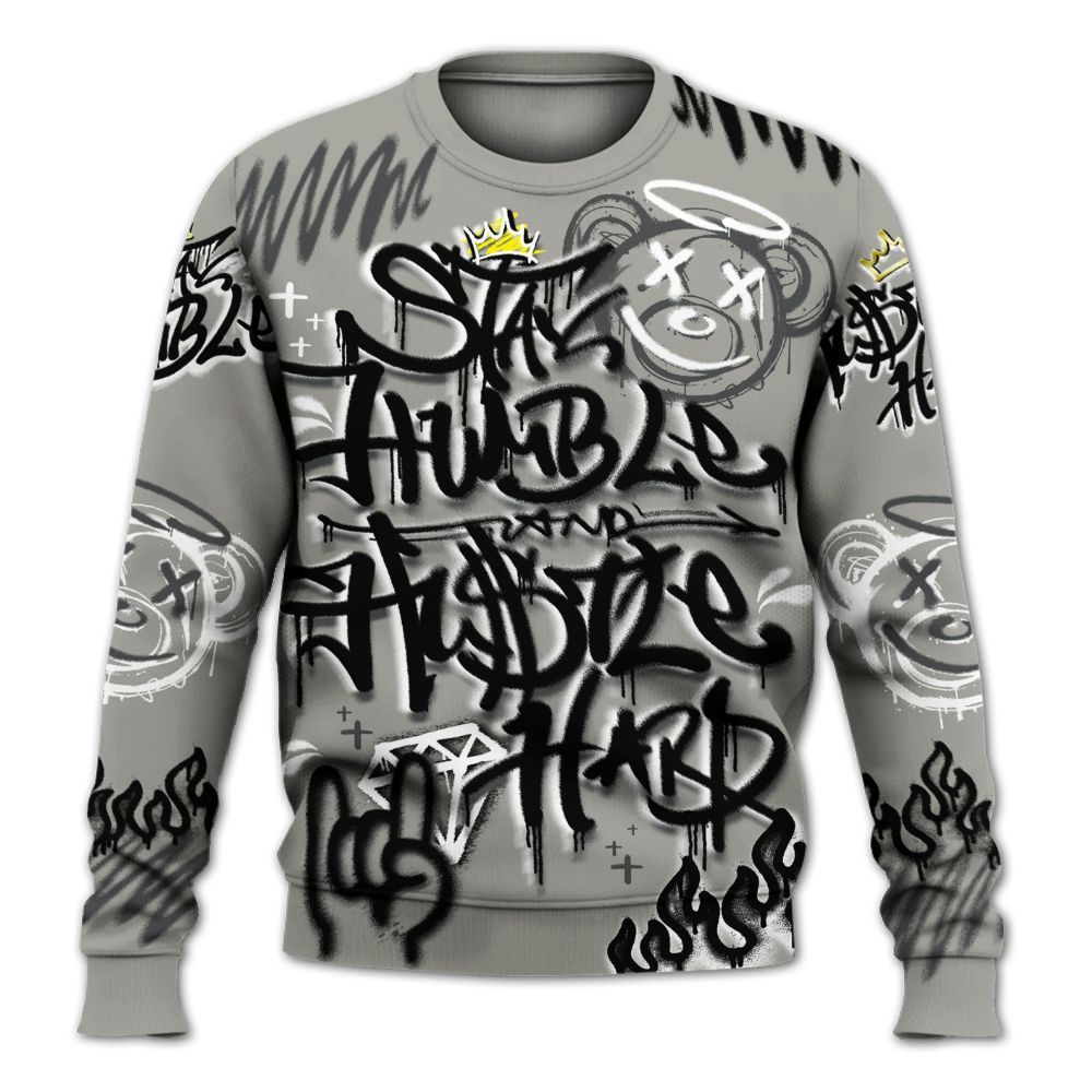 Sweatshirt To Match High Satin Shadow 1s - Humble Drip Streetwear Graffity All Over Print