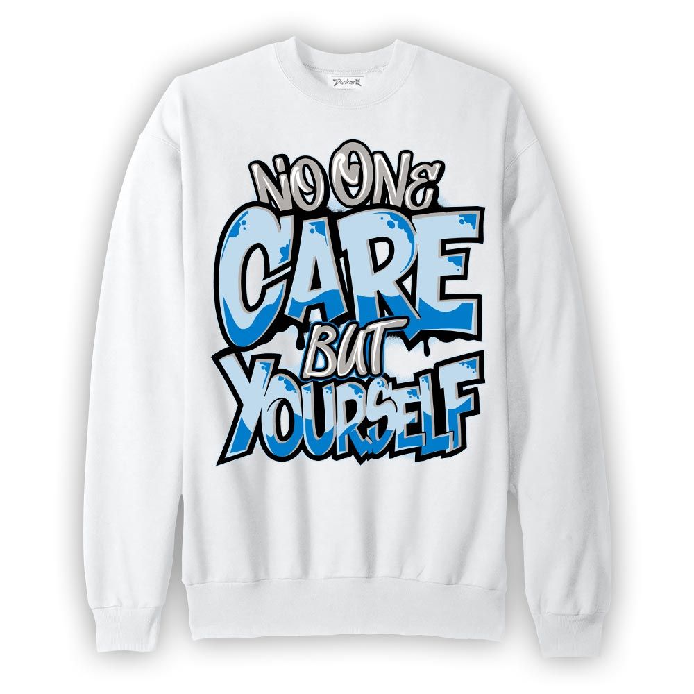 Sweatshirt To match Industrial Blue 4s Sweatshirt - Cares Yourself Graphic Graphic