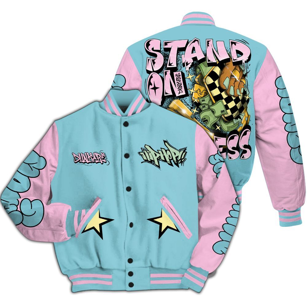 Varsity Jacket To Match SB Dunk Low Visty - Stand Business Graffiti Streetwear All Over Print