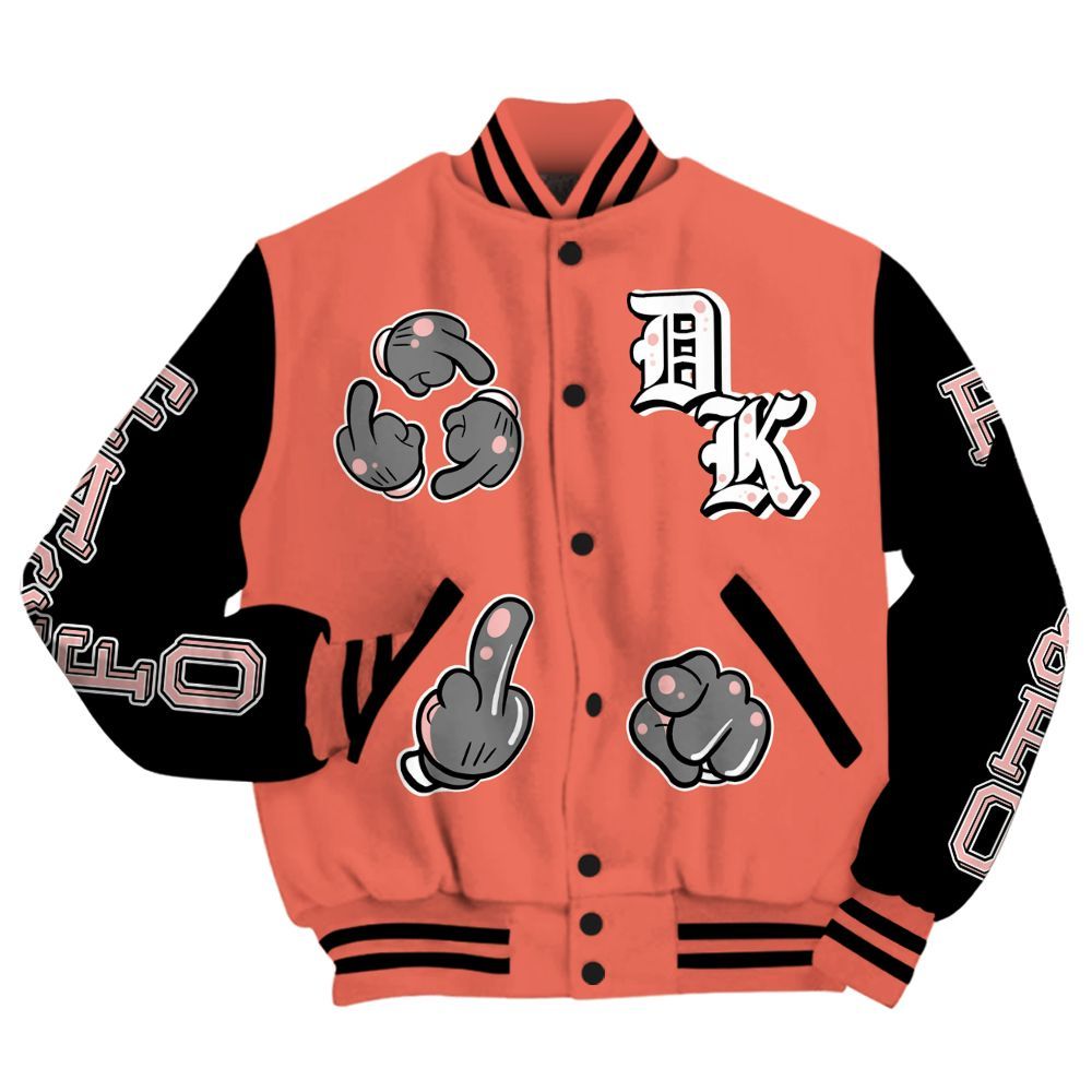 Varsity Jacket To Match Low OG PSG 1s - F Around Find Out Graphic All Over Print