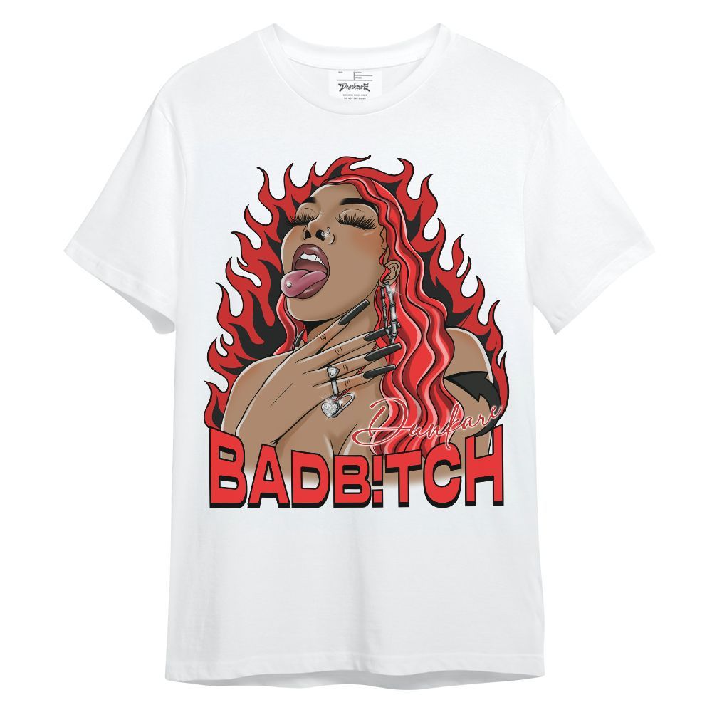 Shirt To Match Red Thunder 4s - Bad B!tch Unique Unisex Shirt