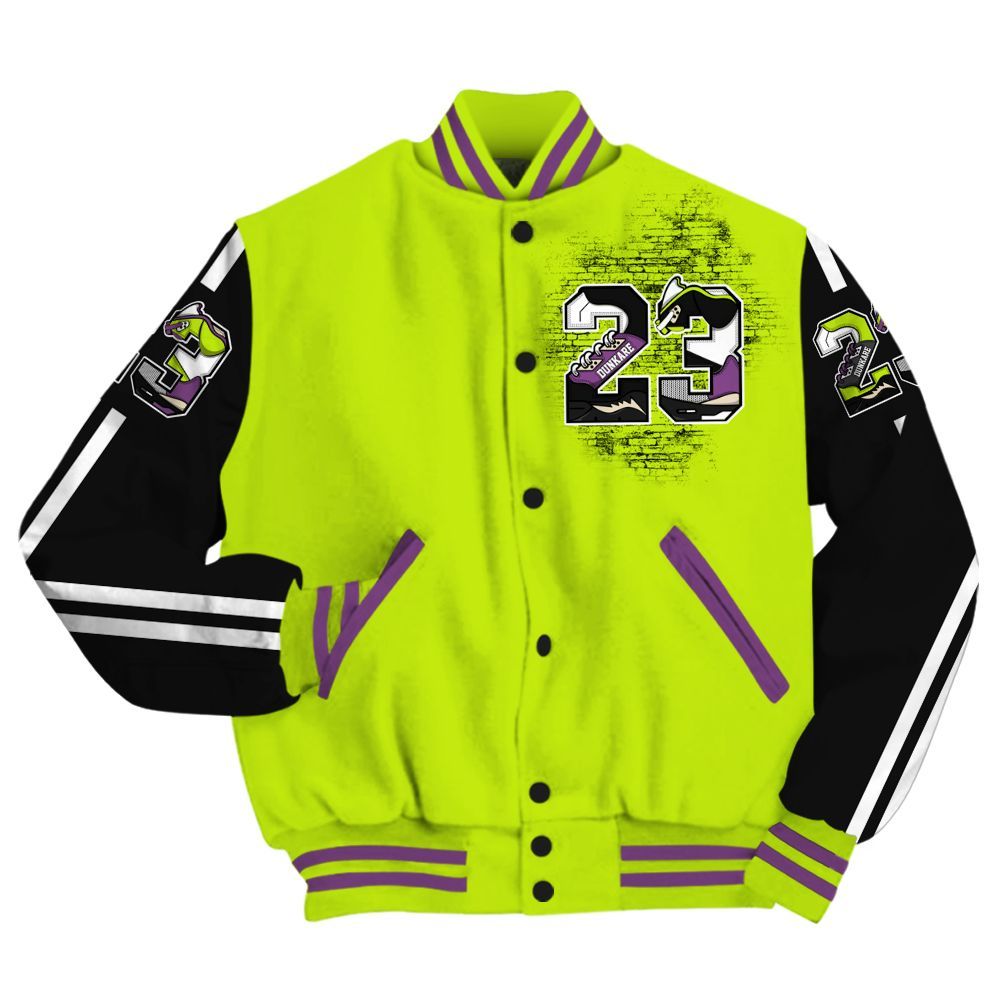 Varsity Jacket To Match GS Black Barely Volt 11s - Custom Name Number 23 5s All Over Print