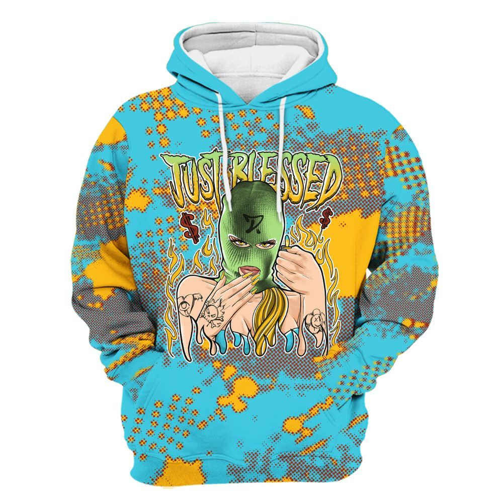 Hoodie To Match SB Dunk Di'Orr Greenwood - Blessed!! Smoke Dot All Over Print