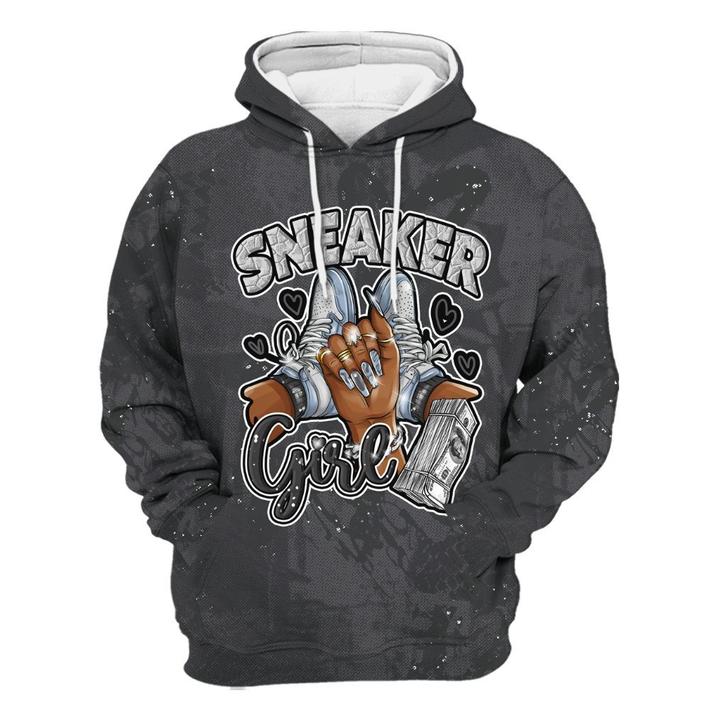 Hoodie To Match Reverse Oreo 6s - Sneakerz Girlz Heart Grunge All Over Print
