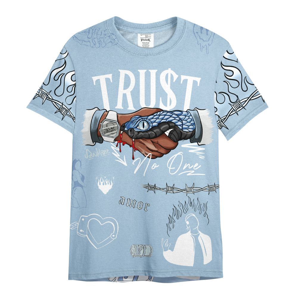 Shirt To Match Forget Me Not 4s - Snake Trust No One All Over Print