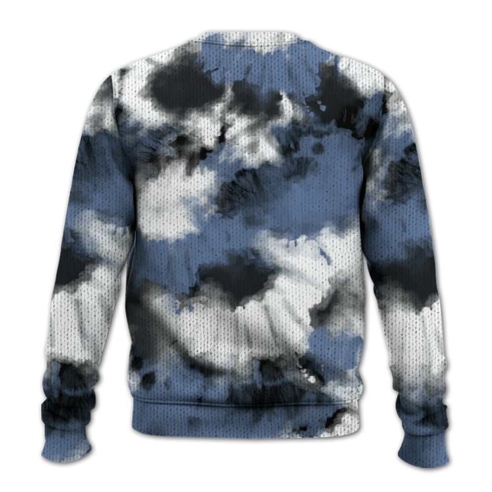 Knitted Sweater To Match Mid Space Jam 1s - Tie Dye FK Around Find Out