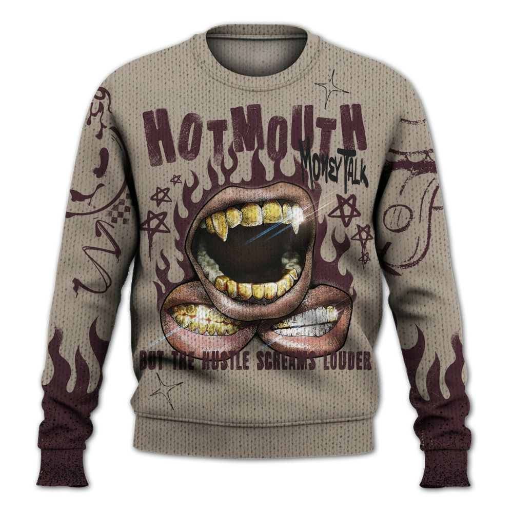 Knitted Sweater To Match AMM Retro Phantom 4s - Mouth Burning Street Style
